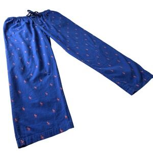 Polo Ralph Lauren All Over Pony Print Pajama Pants Sz M Cotton Preppy Lounge